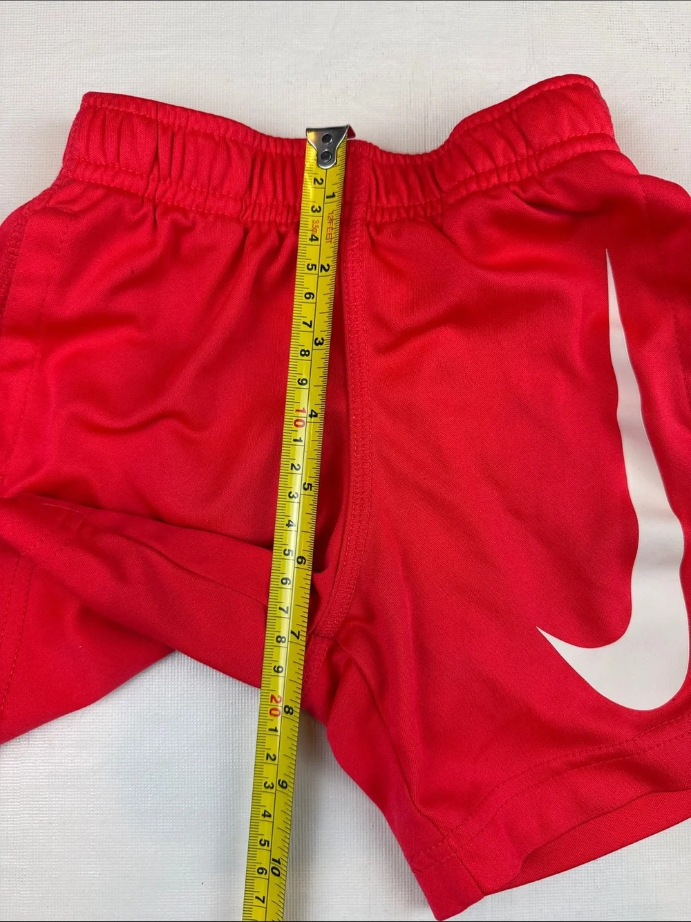 Nike Kids Red Dark Gray Athletic Shorts Set Size Pockets Elastic Waist Size 4T